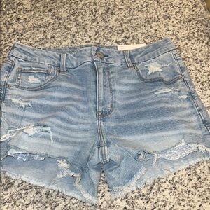 AE curvy Distressed Denim Shorts